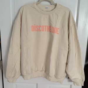 CLARE V. Sweatshirt DISCOTHEQUE size XL